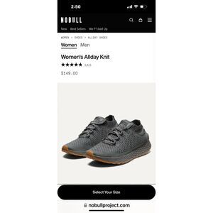 No Bull Grey Slate Womens Allday Knit Versatile Sneaker 7